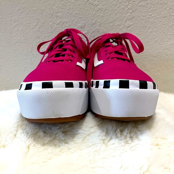 [SOLD]💖VANS Old Skool Stacked Pink Size 7 Women's Shoes EUC💖 - Picture 4 of 11